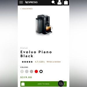 Nesspresso Evoluo (piano black)